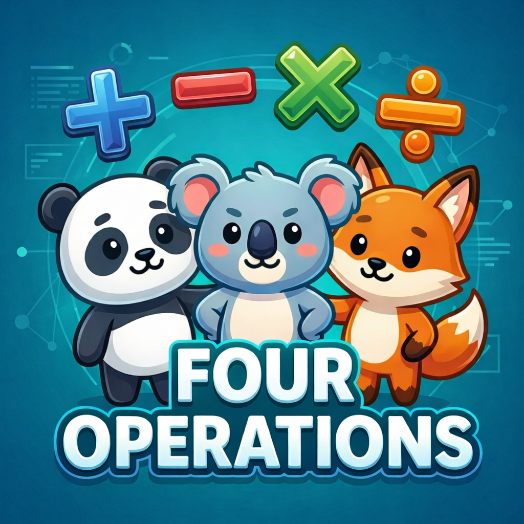 Four Operations Rigby Maths app preview